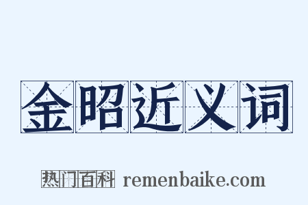 金昭近义词是什么意思的图片